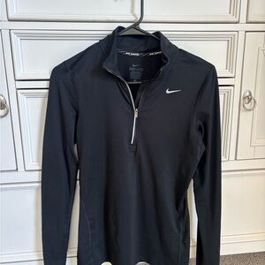 Nike Black Dri-FIT Running Quarter-Zip Pullover